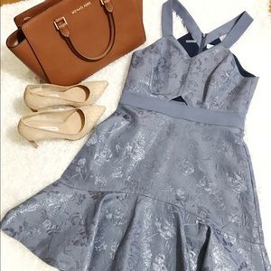 Rebecca Taylor Cutout Metallic Dress